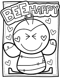 There are 51671 printable coloring pages for sale on etsy, and they cost $3.43 on average. Color Bee Happy Jpg Bee Coloring Pages Valentine Coloring Pages Valentines Day Coloring Page