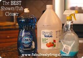 How To Make A Diy Shower Cleaner 2 Ingredients Household Cleaner Recipe Diy Shower Cleaner Cleaner Recipes