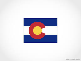 The colors in the colorado state flag represent environmental features of the state. Vector Map Of Colorado Flag Free Vector Maps