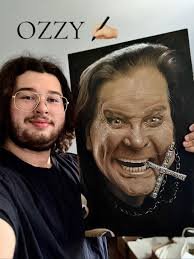 My Ozzy Osbourne drawing using coloring pencils ✍🏼🖤 #ozzy #ozzyosbou...