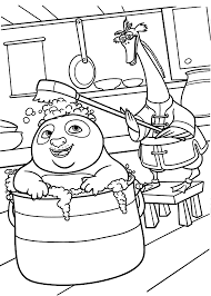Kung Fu Panda Bathing Coloring Pages For Kids Printable Free Panda Coloring Pages Tinkerbell Coloring Pages Coloring Pages