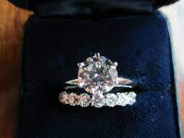 Tiffany Co Platinum And Diamond Wedding Band Engagement Ring Already Sold 7 Round Brilliant Diamonds Carat Total 56 Color G Clarity Vs Tiffany Engagement Ring Diamond Wedding Bands Platinum Engagement Rings