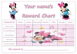 Personalised Minnie Mouse Reward Potty Training Chart