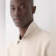 J.Crew Piqué Fleece Collared Sweatshirt XS Mens Heather Hazel Beige NWOT  BJ330