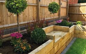 We already visited the idea of using rain gutters for fence planters, but we never spoke about doing them this way. How To Build A Raised Bed With Railway Sleepers Suregreen Ltd