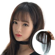Wispy bangs will flatter women with longer if you have fine, thin hair you can skip the undercut and layering for a more blunt look. Thin Flat Bangs Fringe Mono 100 Remy Human Hair Topper Piece Clip In Hairpieces Ebay