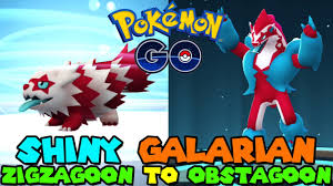 Maybe you would like to learn more about one of these? Evolving Shiny Galarian Zigzagoon To Shiny Galarian Obstagoon In Pokemon Go Youtube