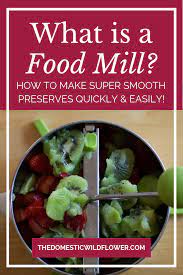 What Is A Food Mill Food Mills A Food Canning Recipes
