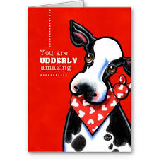Udderly Valentine S Day Greeting Cards White Elephant Gifts Funny Corny Valentines
