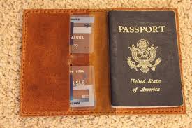 For The World Traveler Give Him A Leather Passport Holder And Pair It With Ridley Pearson S Choke Point For Leather Passport Leather Passport Holder Passport