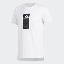 Black And White Adidas Shirts Adidas Badge Of Sport Stack Split Tee White Adidas Us In 2020 White Adidas Tees T Shirt