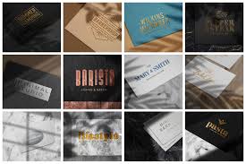 Elegant Luxury Logo Mockup Set In Stationery Mockups On Yellow Images Creative Store