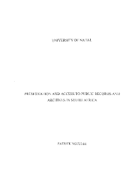 Xfn 1.1 relationships meta data profile authors. Pdf Preservation And Access To Public Records And Archives In South Africa Patrick Ngulube Academia Edu