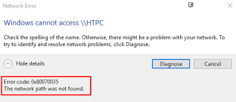 Error Code 0x80070035 The Network Path Was Not Found Solved Driver Easy