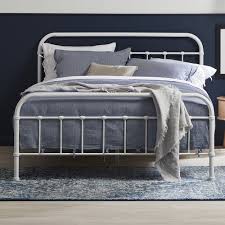 Wrought iron beds have a persona all they're own. Temple Webster White Bailey Metal Bed Frame