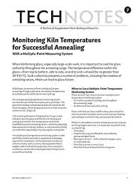 Technote 7 Monitoring Kiln Temperatures For Successful
