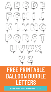 printable bubble letters balloon letters alphabet free printable banner letters bubble letters printable banner letters