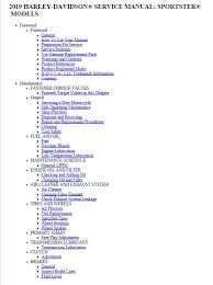 Free harley davidson motorcycle service manuals for download. Download Harley Davidson Sportster 2019 Service Manual Pdf