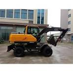 Jg75s-9 Wheeled Excavator Rubber Duck Wheel Digger Small ...
