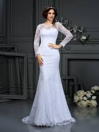 ✅ free delivery and free returns on ebay plus items! Gorgeous Sheath Scoop Lace Long Sleeves Long Satin Wedding Dress Victoriagowns