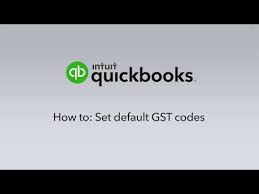 How To Set Default Gst Codes For Your Chart Of Accounts