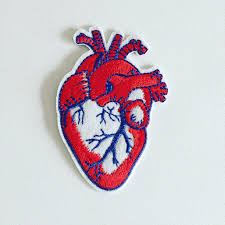 These usually require you to set your iron on a high 'cotton' steam setting. Anatomical Heart Iron On Patch Heart Badge Diy Embroidery Etsy In 2020 Badges Diy Anatomical Heart Diy Embroidery