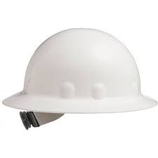 Fibre Metal By Honeywell E 1 Full Brim Hard Hat With Ratchet Suspension White Multicolor Hard Hat Metal Ratchet