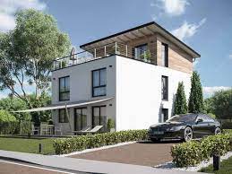 pultdachhaus mit staffelgeschoss und einer dachterrassen einfamilienhaus unikat 115 talba schmales haus architektur schmales haus grundrisse haus hanglage