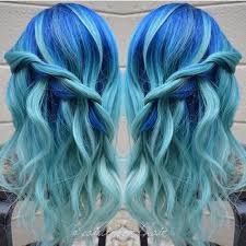 'don't go thinking that a blue might be fun for a quick festival or party because once it's in, it's in for. 30 Icy Light Blue Hair Color Ideas For Girls