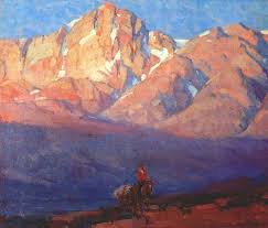 Tail Feathers Jaredshear Edgar Payne Headin For The High Jackson Hole Art Famous Landscape Paintings Landscape Paintings