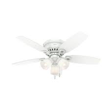 This led ceiling fan is part of the channing collection, which offers different sizes and options so you can maintain a consistent look throughout every room in your house. Hunter 52 Inch White Ceiling Fan With 4 Lights And 5 Snow White Fan Blades Lamps Lighting Ceiling Fans Home Garden
