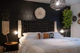 Eliza carter hung curtains over a bright green accent. 18 Stunning Black Bedrooms How To Use Black Walls Decor In Bedrooms Apartment Therapy