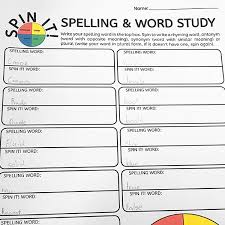 If you present it with examples of words that contain a similar letter combination, you can learn english spelling rules indirectly. Spelling Word Activities Spin It Spelling For Any Word List