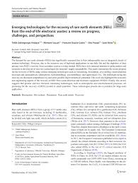 Metal kitchen signs uker online. Pdf Emerging Technologies For The Recovery Of Rare Earth Elements Rees From The End Of Life Electronic Wastes A Review On Progress Challenges And Perspectives