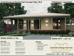 Small 2 Bedroom House Design 78 8 V2 Ideal Small Home Or Etsy 2 Bedroom House Design House Floor Design House Plans For Sale