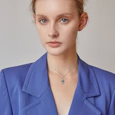 Sterling Silber Moos Achat Baum des Lebens Anhänger Halskette