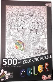 Kleurplaten kleurplaten voor volwassenen kleurplaten kleurboeken hobby's activiteiten voor kinderen werkjes verbind de stippen verbind de stippen meer informatie. Bol Com Doodle Legpuzzel Hert Puzzel 500 Stukjes Volwassenen En Kinderen Zwart Wit