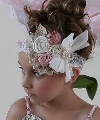Doll Baby White Light Pink Flowers Fade Headband Accesorios Para Cabello De Ninas Diadema De Bricolaje Monos De Lazo