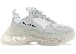 It's an elegantly absurd piece of design that had fashion editors. Balenciaga Triple S White Clear Sole W 544351 W09e 19000