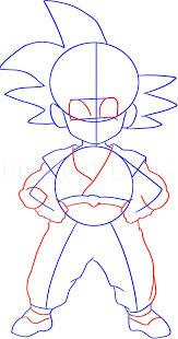 Dargoart drawing of gogeta how to draw gogeta super saiyan 4 step by step drawing guide by dawn dragoart com win a carrying pencil set axer5. How To Draw Son Goku Step By Step Drawing Guide By Dawn Artofit