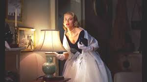 The lace motifs were detached from their original ground and pieced together to follow the shaping of the dress. Grace Kelly Rear Window Costumes Edith Head Alfred Hitchcock Unpacking Grace Kelly In Rear Window