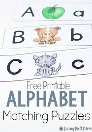 Cut and paste alphabet matching game picture. Uppercase Lowercase Letter Matching Puzzle For Preschoolers Free Printable