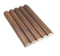 Antique Oak Slat Wood Wall Panels - Rounded (94" x 5")