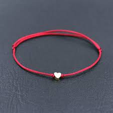 Tali suede, tali kulit, benang nylon, kawat lentur (wire), rantai tipis, pita, dll. Bppccr Gelang Jimat Bentuk Hati Cinta Baja Tahan Karat Buatan Tangan Gelang Tali Benang Merah Tipis Untuk Pasangan Wanita Pria Charm Gelang Aliexpress