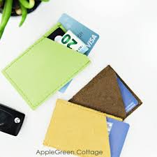 You'll want the lip of the lid to be facing the outsides. Easy Diy Card Holder Wallet Pattern Free Pattern By Applegreen Cottage