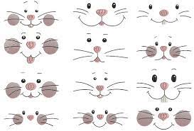 Each bunny is a bit silly, but the kids giggled as their drawing came together. Bunny Faces Embroidery Weekly