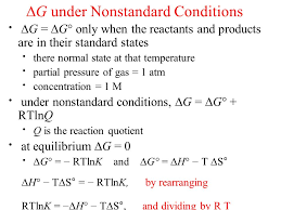 According to the second law of thermodynamics, for systems reacting at standard conditions for temperature and pressure (or any other fixed temperature and pressure), there is a general natural tendency to achieve a minimum of the gibbs free energy. Chapter 17 Free Energy And Thermodynamics Goals Entropy S S And Spontaneity Free Energy G G O G K Product Or Reactant Favored Review Ppt Download