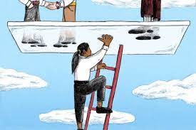 A glass ceiling is a metaphor used to represent an invisible barrier that prevents a given demographic (typically applied to women) from rising beyond a certain level in a hierarchy. Asian American Women Face A Glass Ceiling And A Bamboo Ceiling At Work