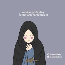 Kartun Muslimah Sedang Jatuh Cinta Kartun Gambar Kartun Jatuh Cinta