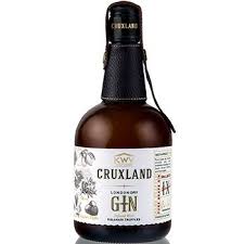 Cruxland London Dry Gin Bottle Packaging Design With A White Label Infused Gin Gin Bottles Gin Brands